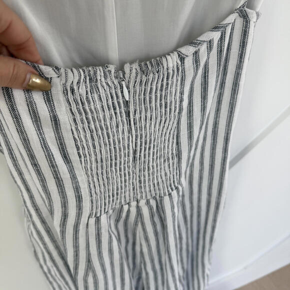 Reformation Ciara Striped Wide-Leg Jumpsuit in Antibes Stripe - Picture 6 of 6